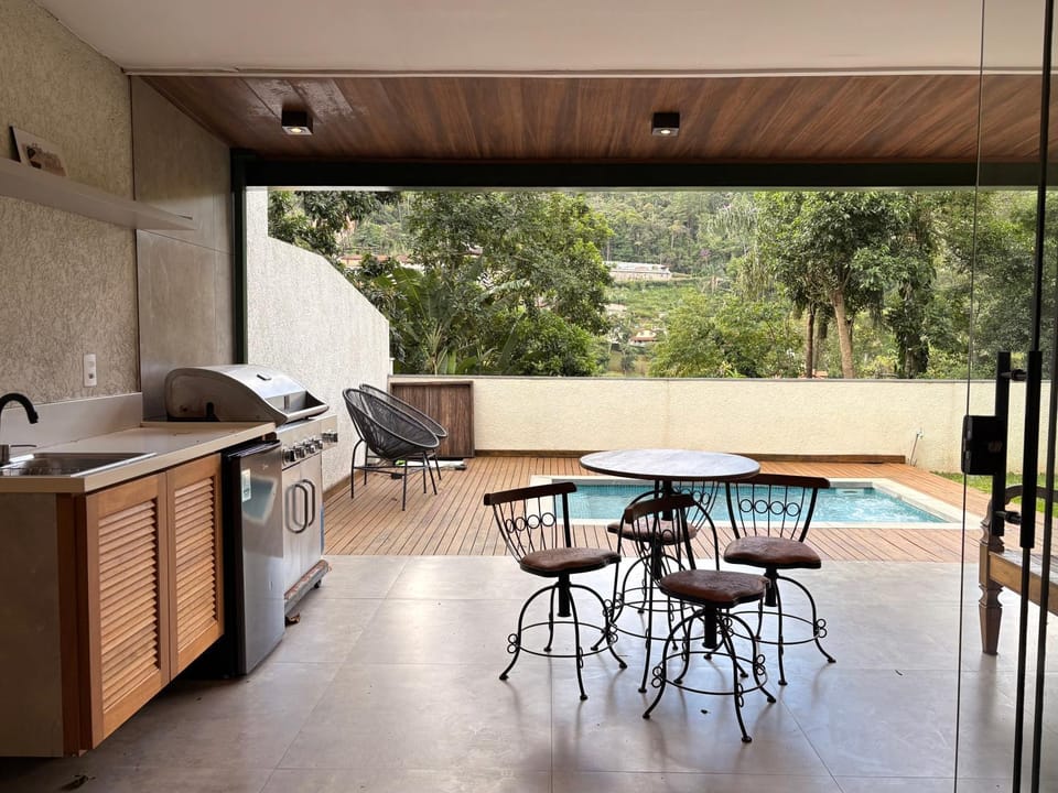 Patio, Dining area, Pool view, Swimming pool