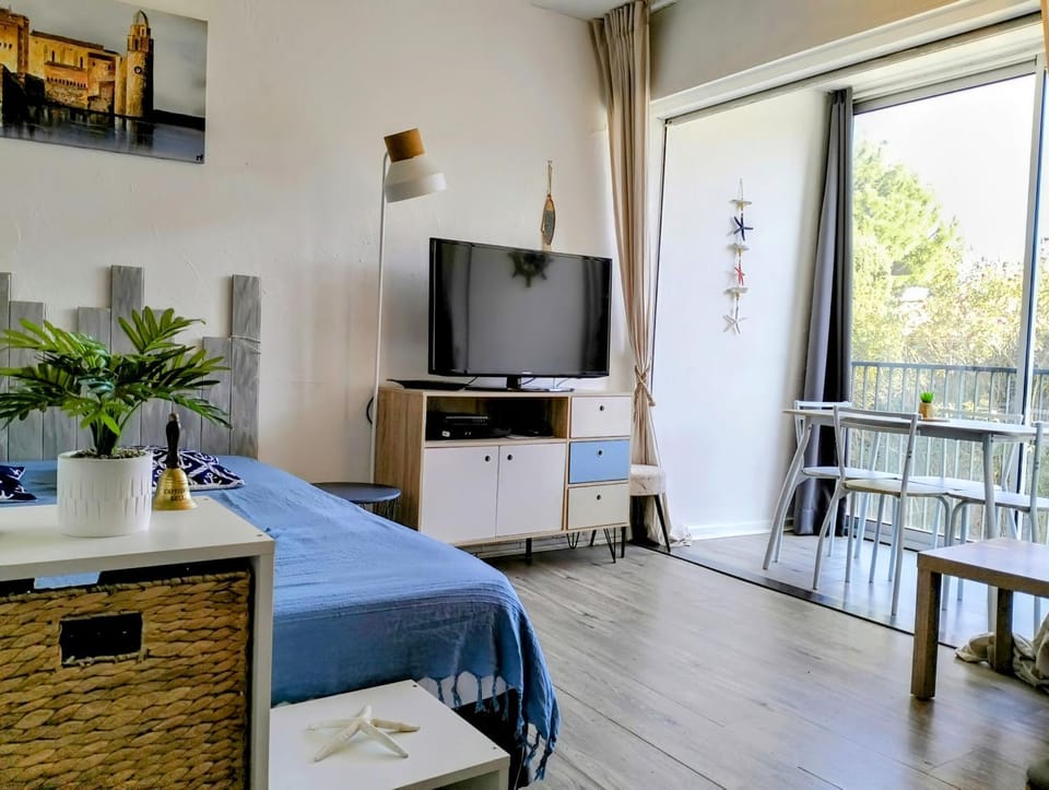 Bed, TV and multimedia, Living room, Dining area