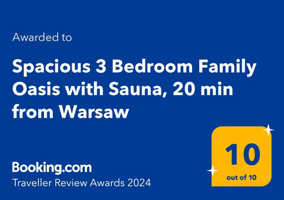 Spacious 3 Bedroom Family Oasis with Sauna, 20 min from Warsaw Villa in Masovian Voivodeship