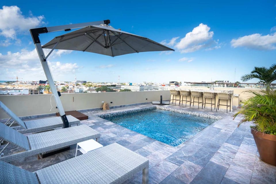 Day, View (from property/room), Pool view, Swimming pool