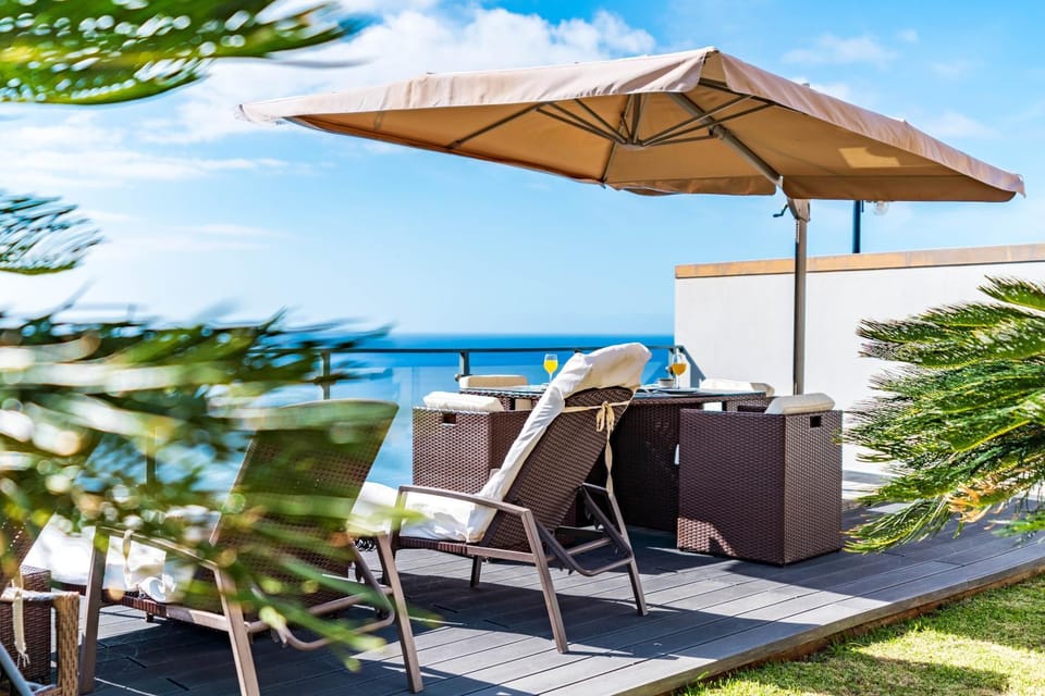 Patio, View (from property/room), Seating area, Sea view