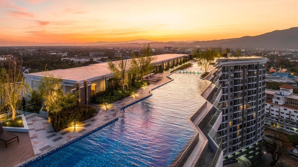 Bird's eye view, Pool view, Swimming pool
