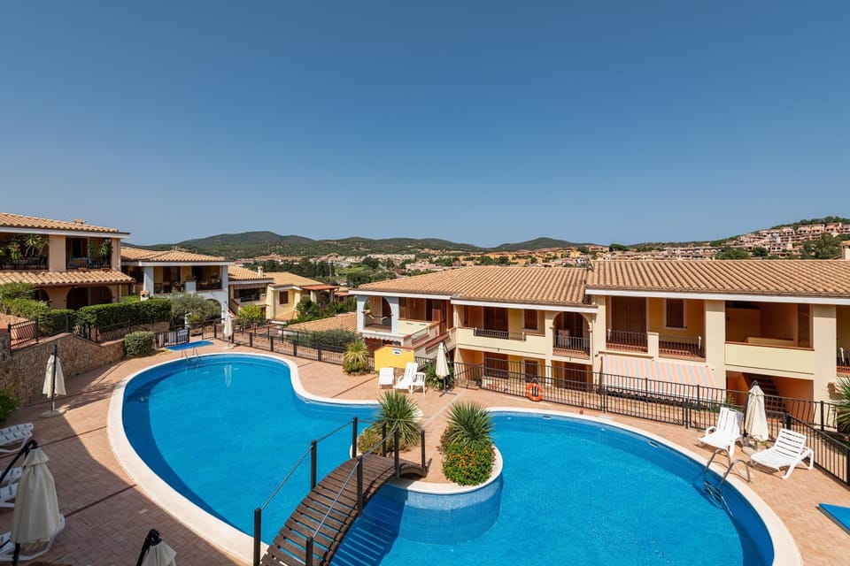 Property building, Living room, Swimming pool