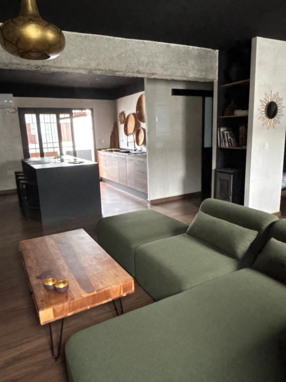 Kitchen or kitchenette, Living room