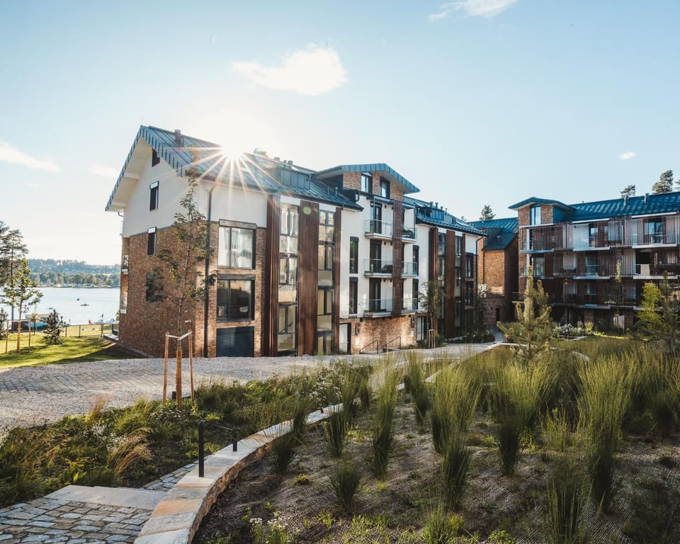 Property building, Spring, Natural landscape, Lake view