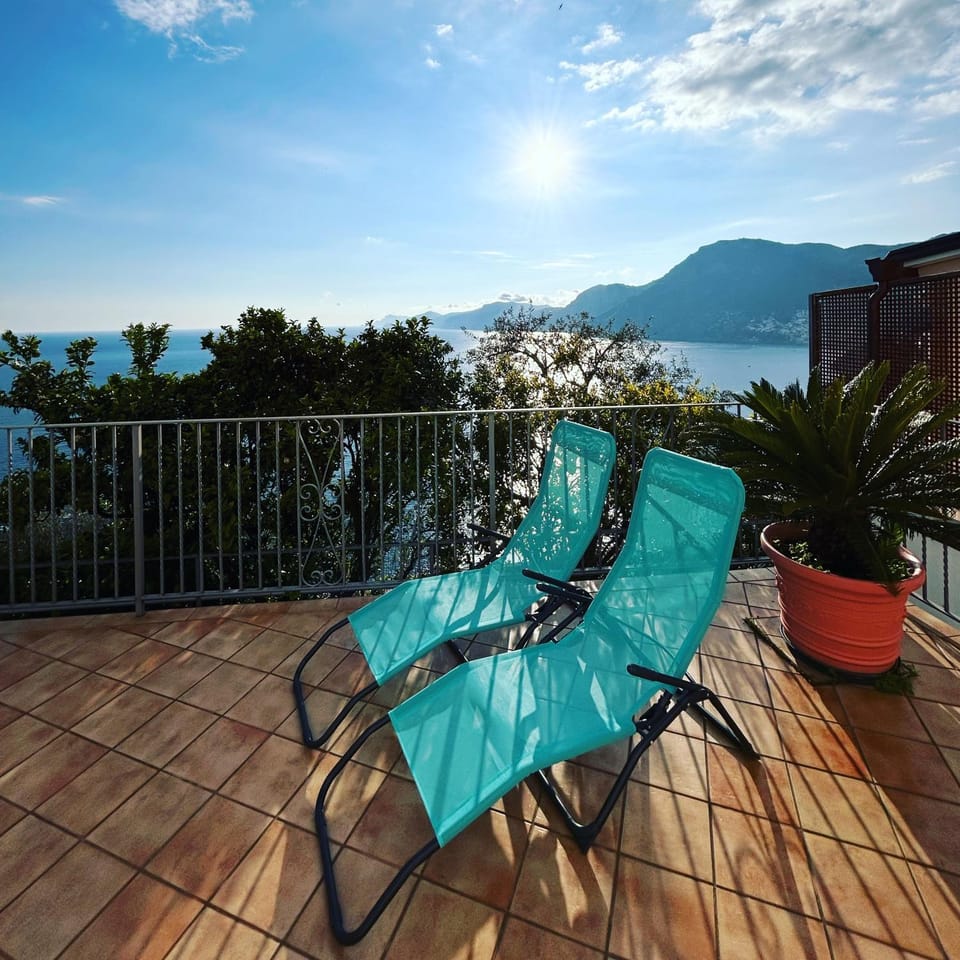 Natural landscape, View (from property/room), Balcony/Terrace, Sea view, sunbed