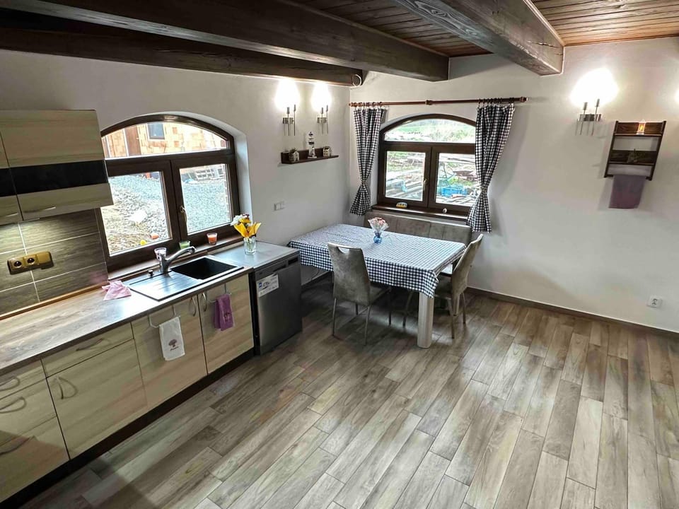 Kitchen or kitchenette, Dining area