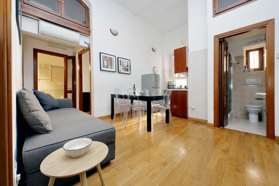 Kitchen or kitchenette, Living room, Dining area