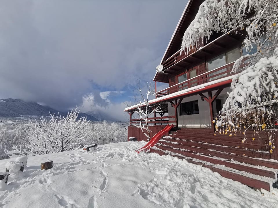Property building, Natural landscape, Winter, Children play ground, Mountain view, Inner courtyard view