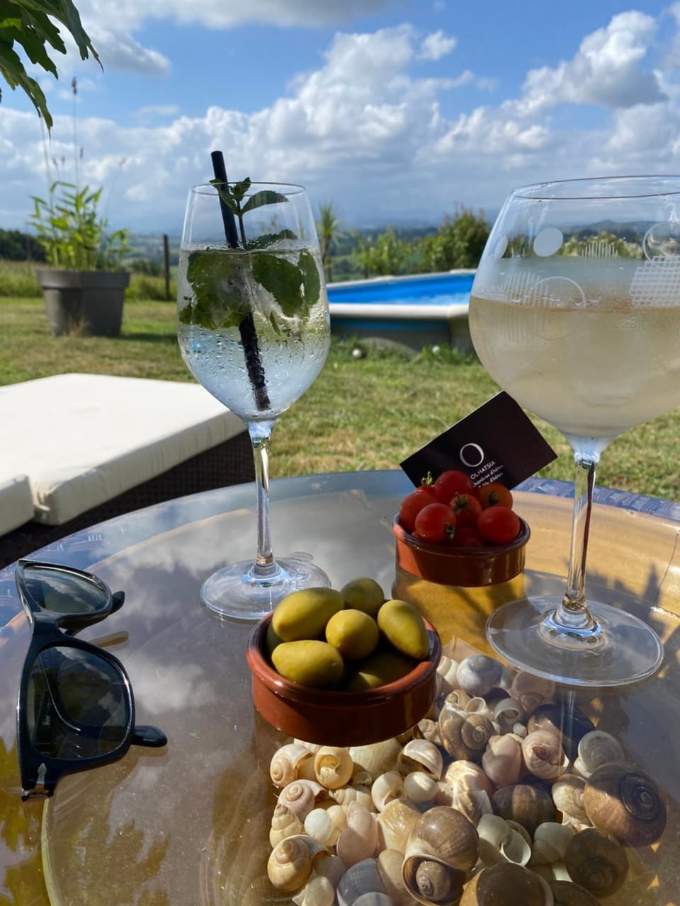Natural landscape, Food and drinks, Food, Pool view, Swimming pool, Drinks, Alcoholic drinks