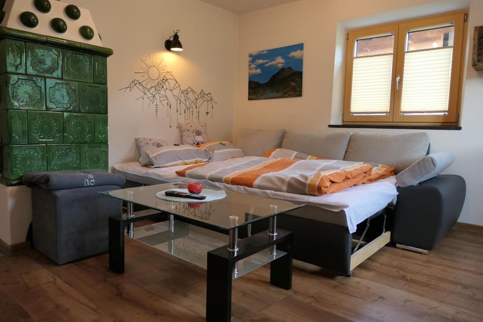 Bed, Living room, Photo of the whole room