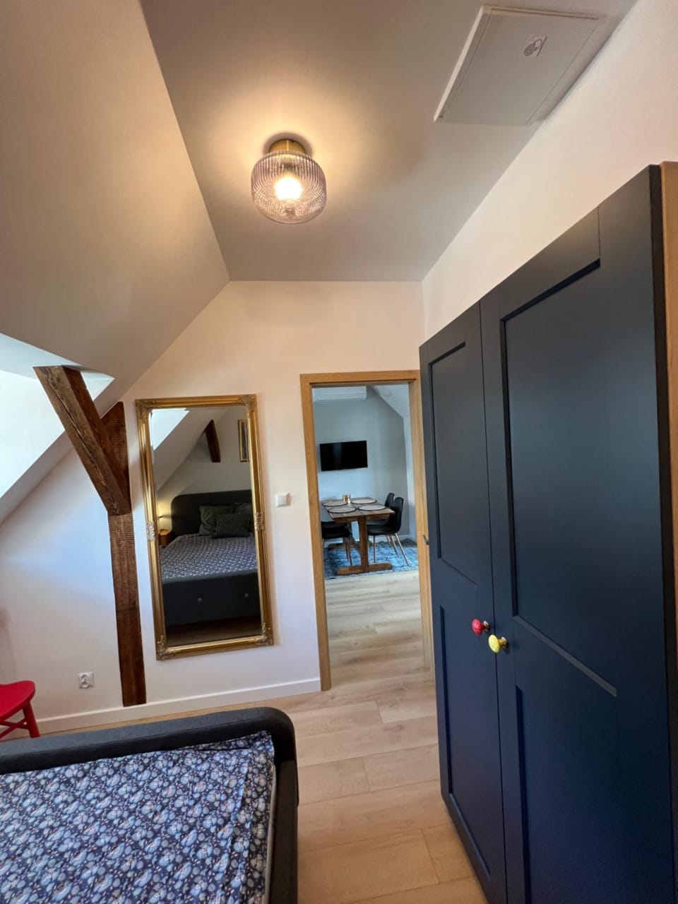 Bed, Photo of the whole room, Bedroom, wardrobe