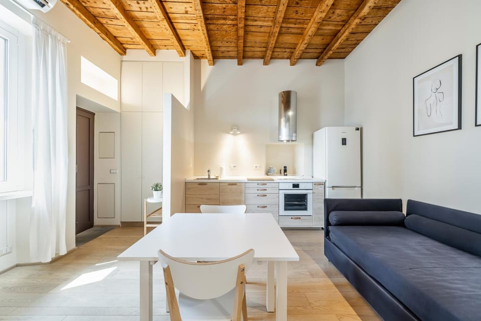 Living room, kitchen