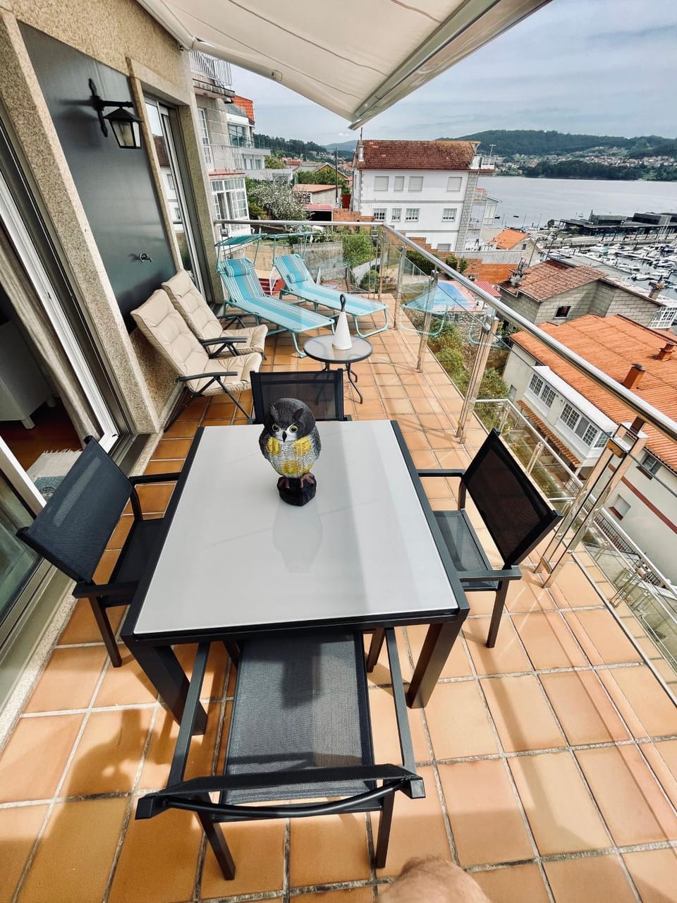 Day, Natural landscape, Solarium, View (from property/room), Balcony/Terrace, Balcony/Terrace, Dining area, City view, Sea view