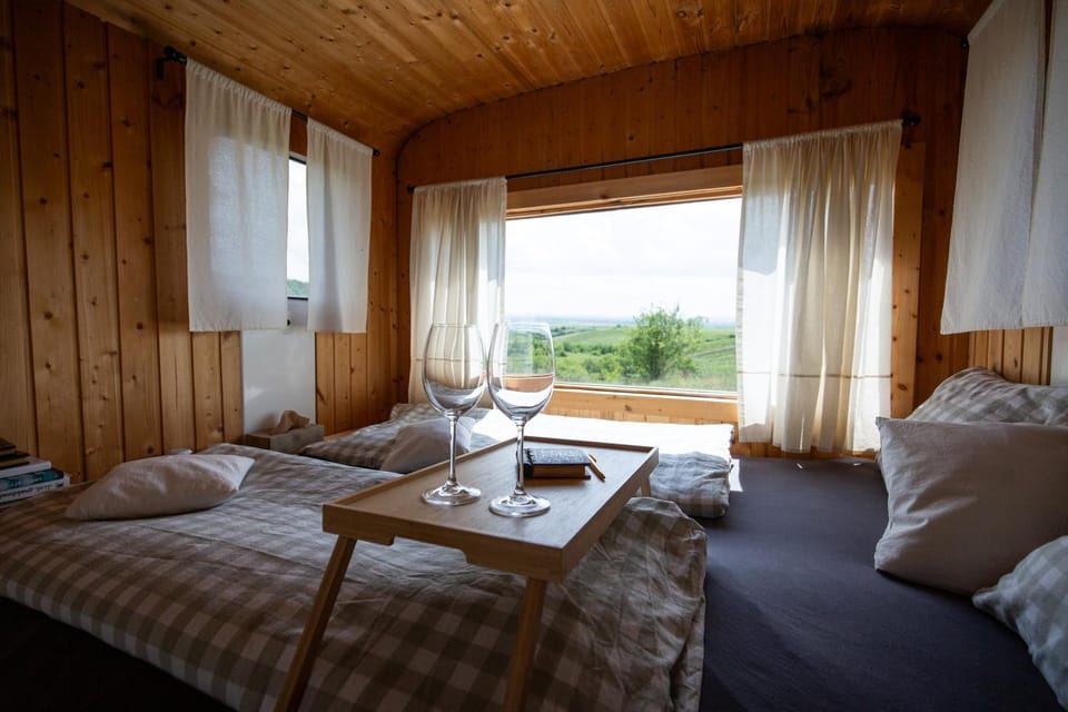 Bed, Living room, Seating area