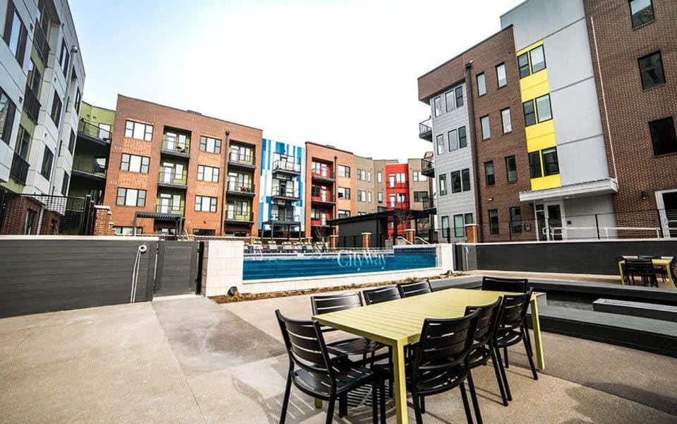 2BR Balcony Suite Gym & Pool Downtown at CityWay Apartment in Indianapolis