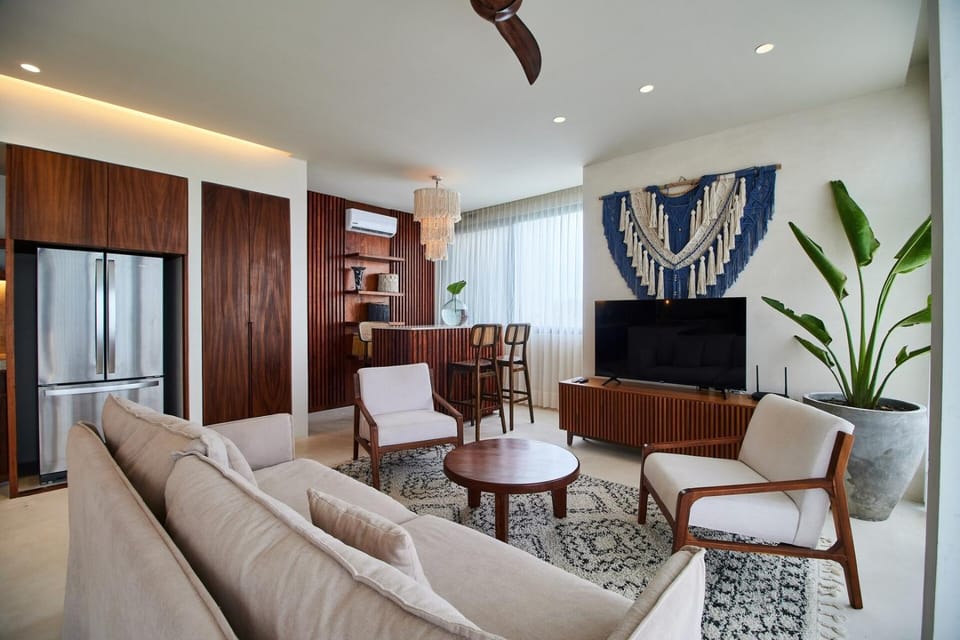 Bohochic Penthouse 3BDR x Pool x Jungle views Apartment in Tulum