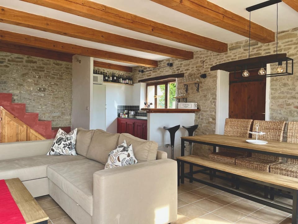 Living room, kitchen