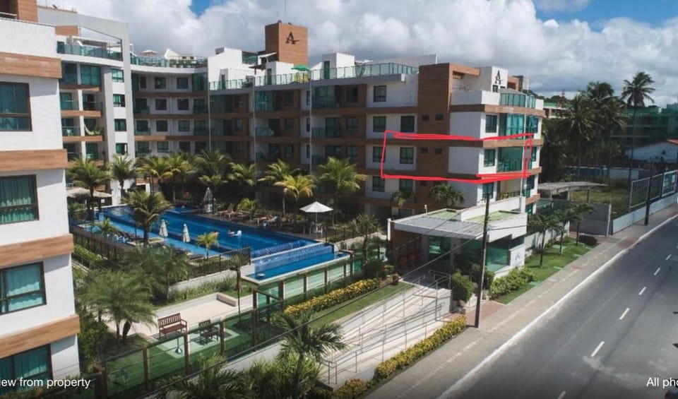 Property building, Day, Pool view, Street view, Swimming pool, Location, Parking