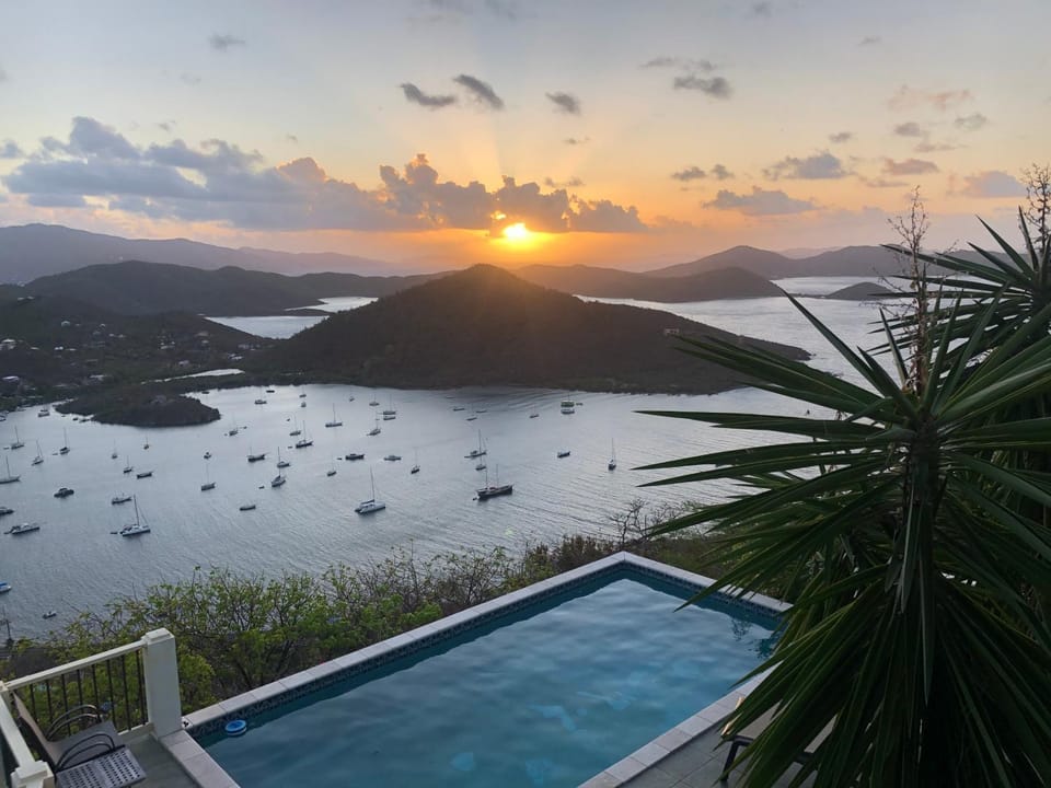 Pool view, Swimming pool, Swimming pool, Sunrise