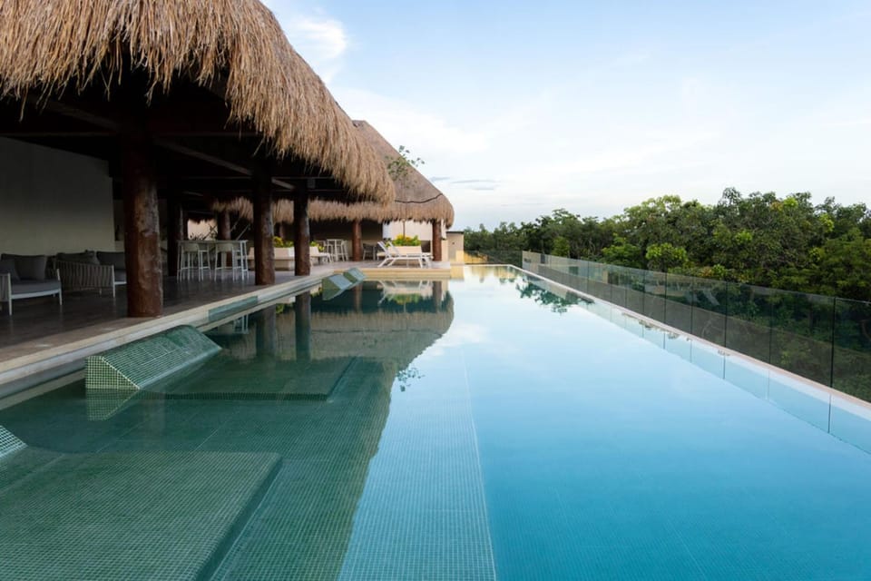 Pool view, sunbed