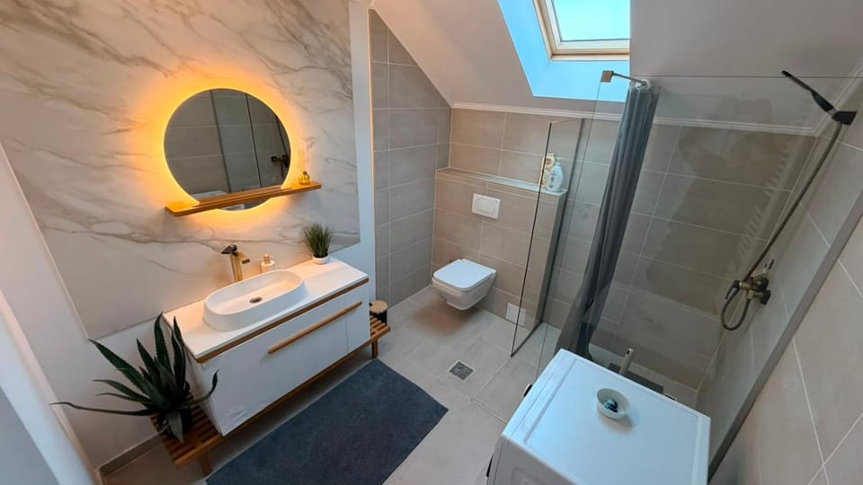Shower, Toilet, towels