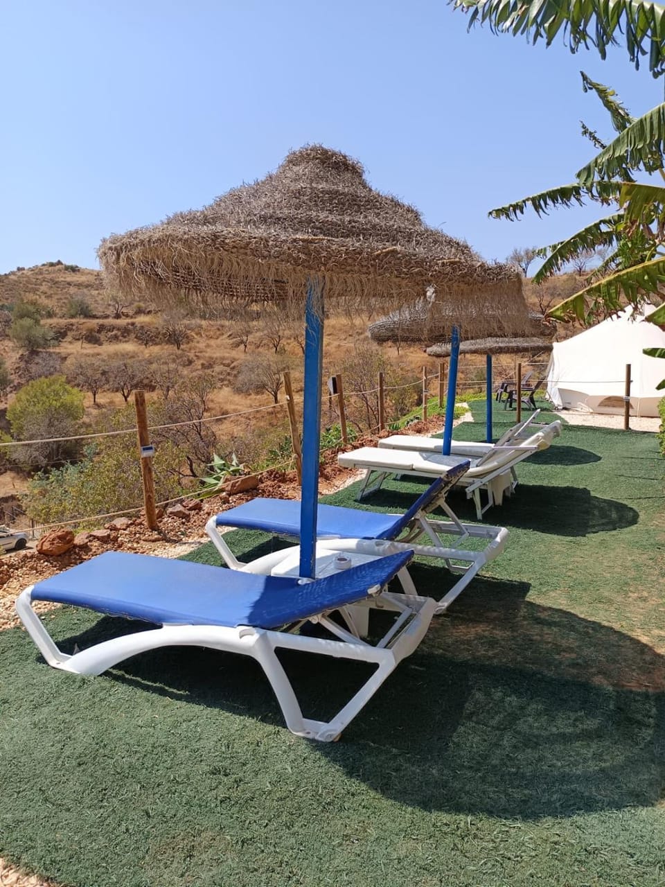 Natural landscape, Mountain view, Swimming pool, sunbed