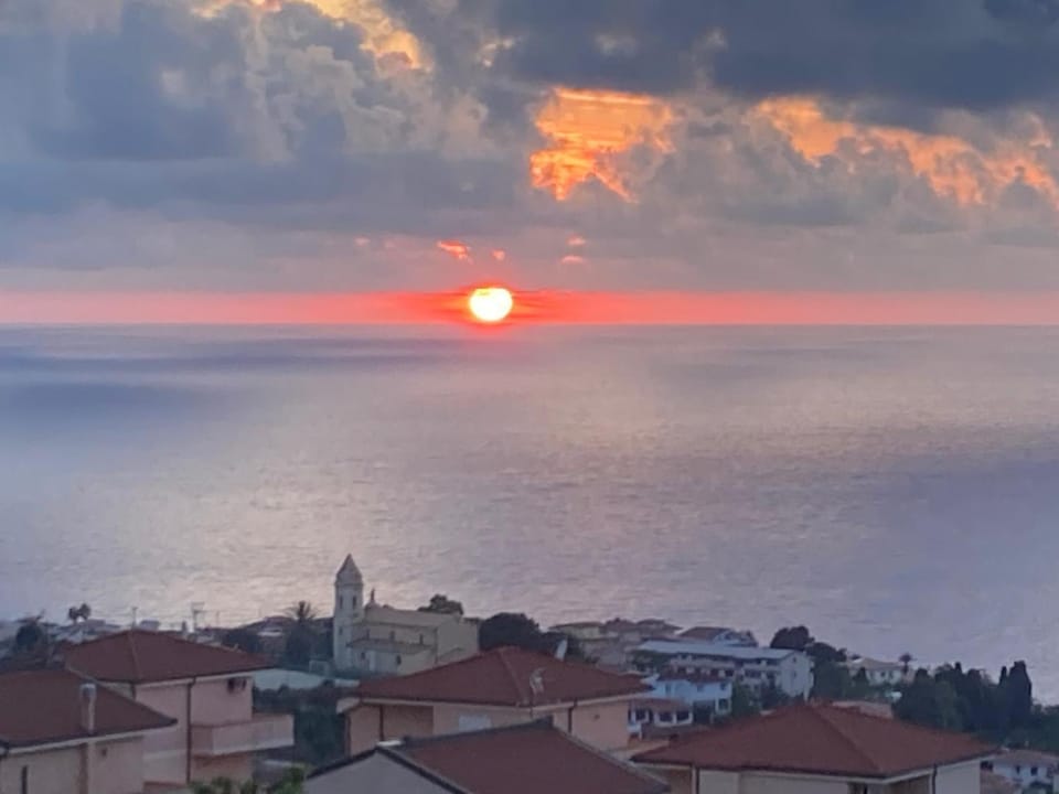Natural landscape, Sea view, Sunset
