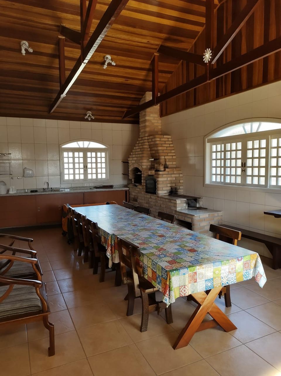 BBQ facilities, Seating area, Dining area, stove