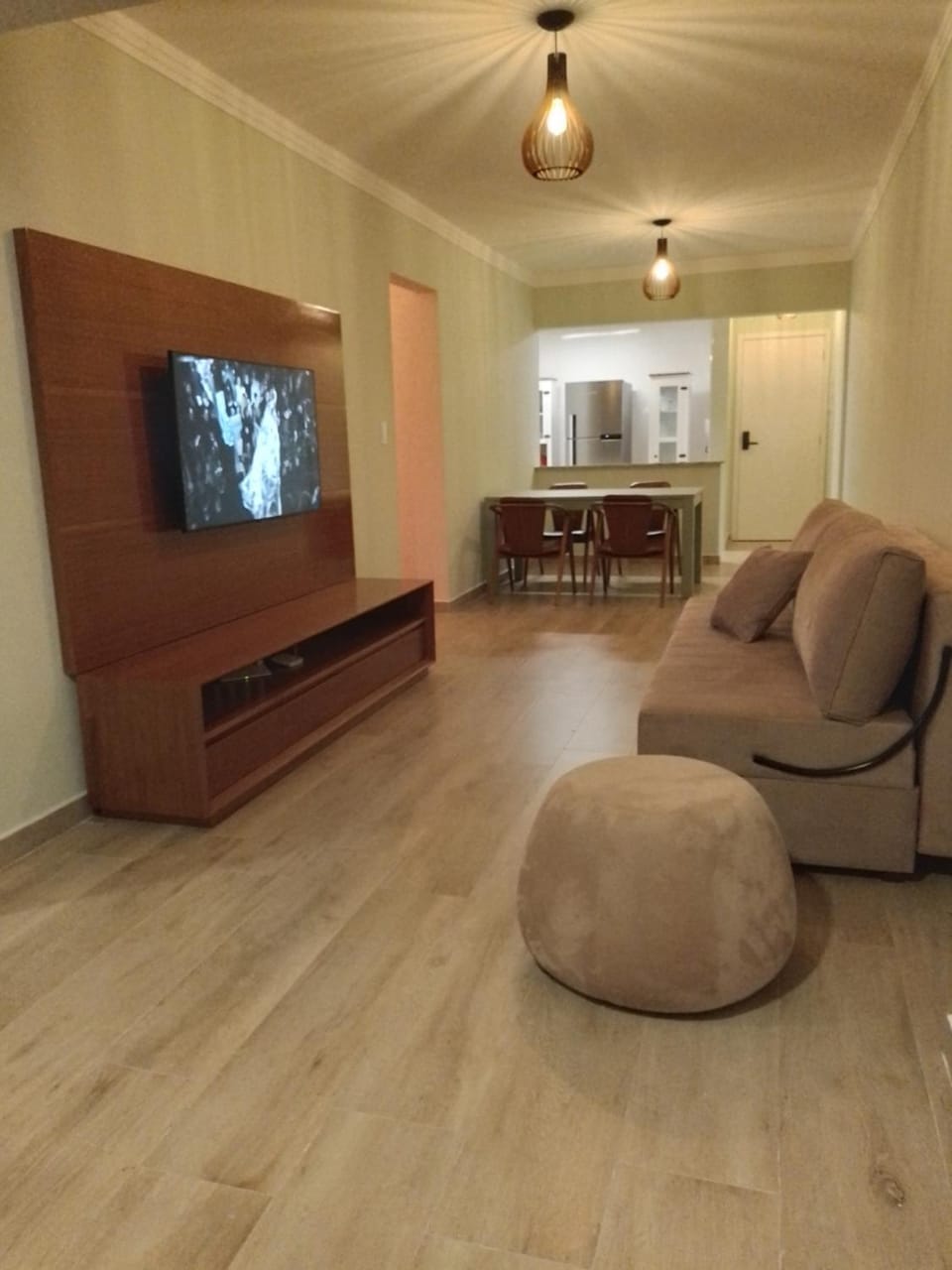 Apartamento Praia Grande Novo Frente Mar Pé na Areia Apartment in State of São Paulo