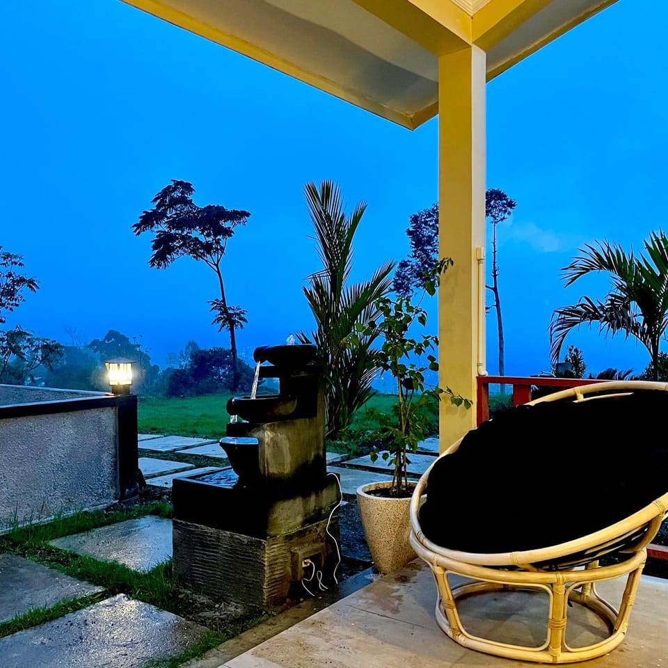 Patio, Night, Living room, Seating area, Garden view