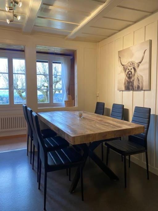 Wohnen mit Blick auf Eiger - ehemaliges Bauernhaus - 2 Schlafzimmer Apartment in Fribourg, Switzerland