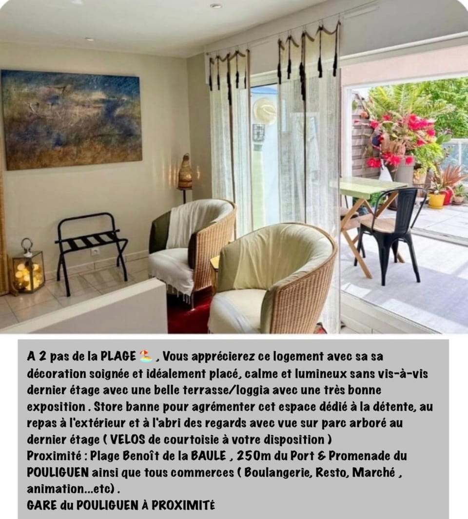 Appartement cosy à deux pas des plages avec vélos de courtoisie Apartment in Le Pouliguen