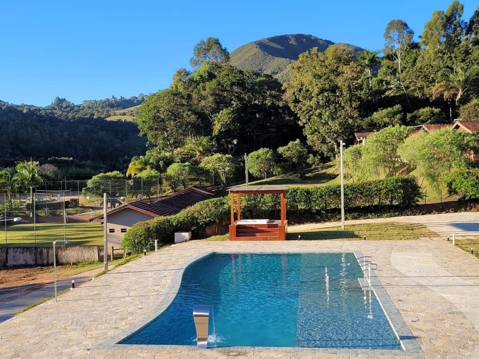 Natural landscape, Mountain view, Swimming pool