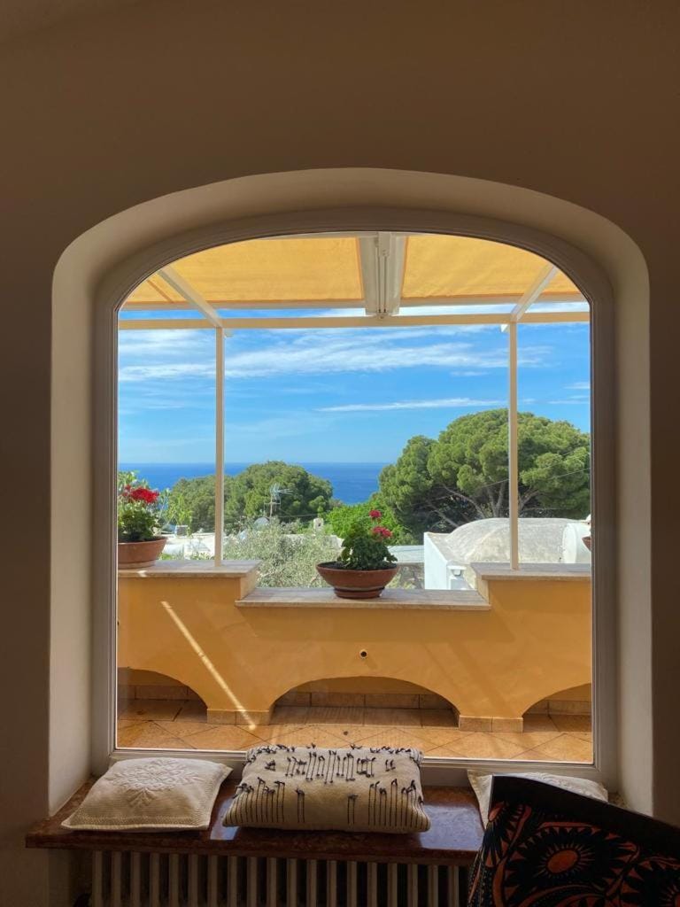Day, Natural landscape, View (from property/room), Living room, Seating area, Sea view