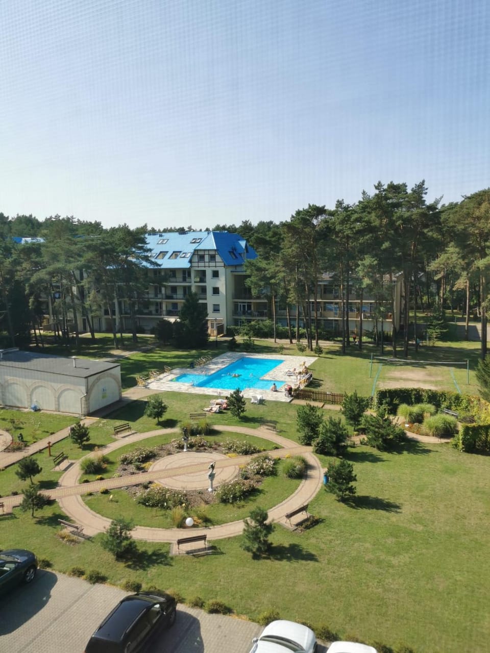 Natural landscape, Bird's eye view, Pool view, Swimming pool