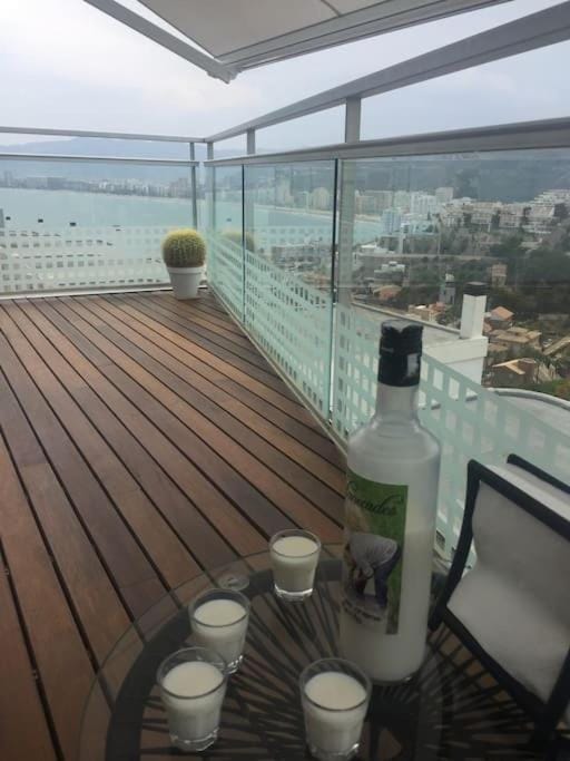 View (from property/room), Balcony/Terrace, Mountain view, Sea view