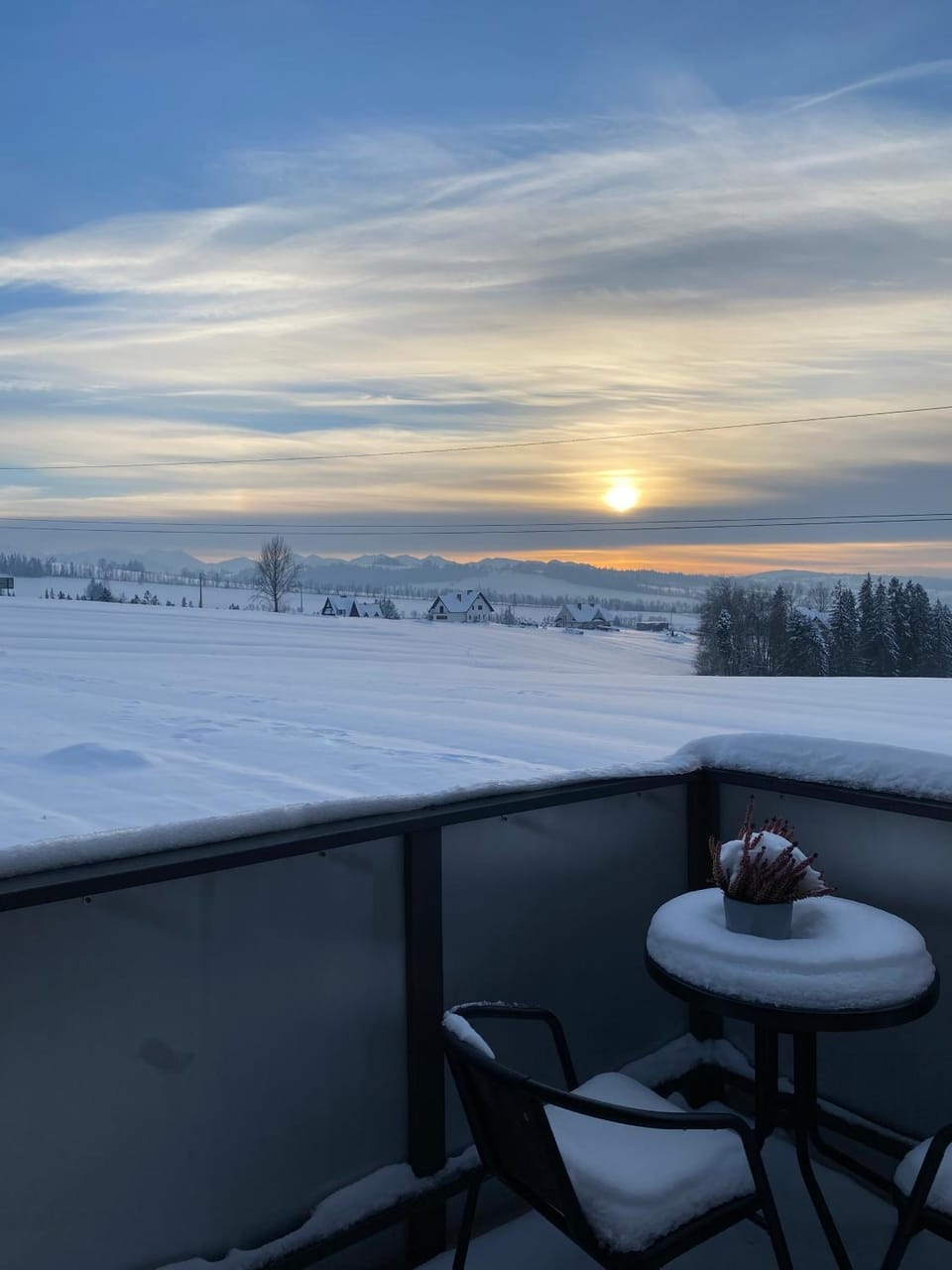 Natural landscape, Winter, View (from property/room), Balcony/Terrace