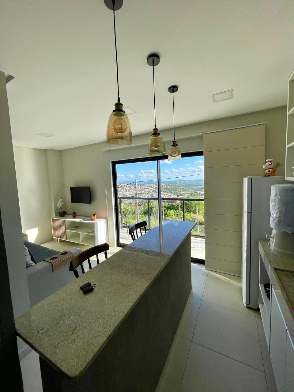 Living room, Communal kitchen