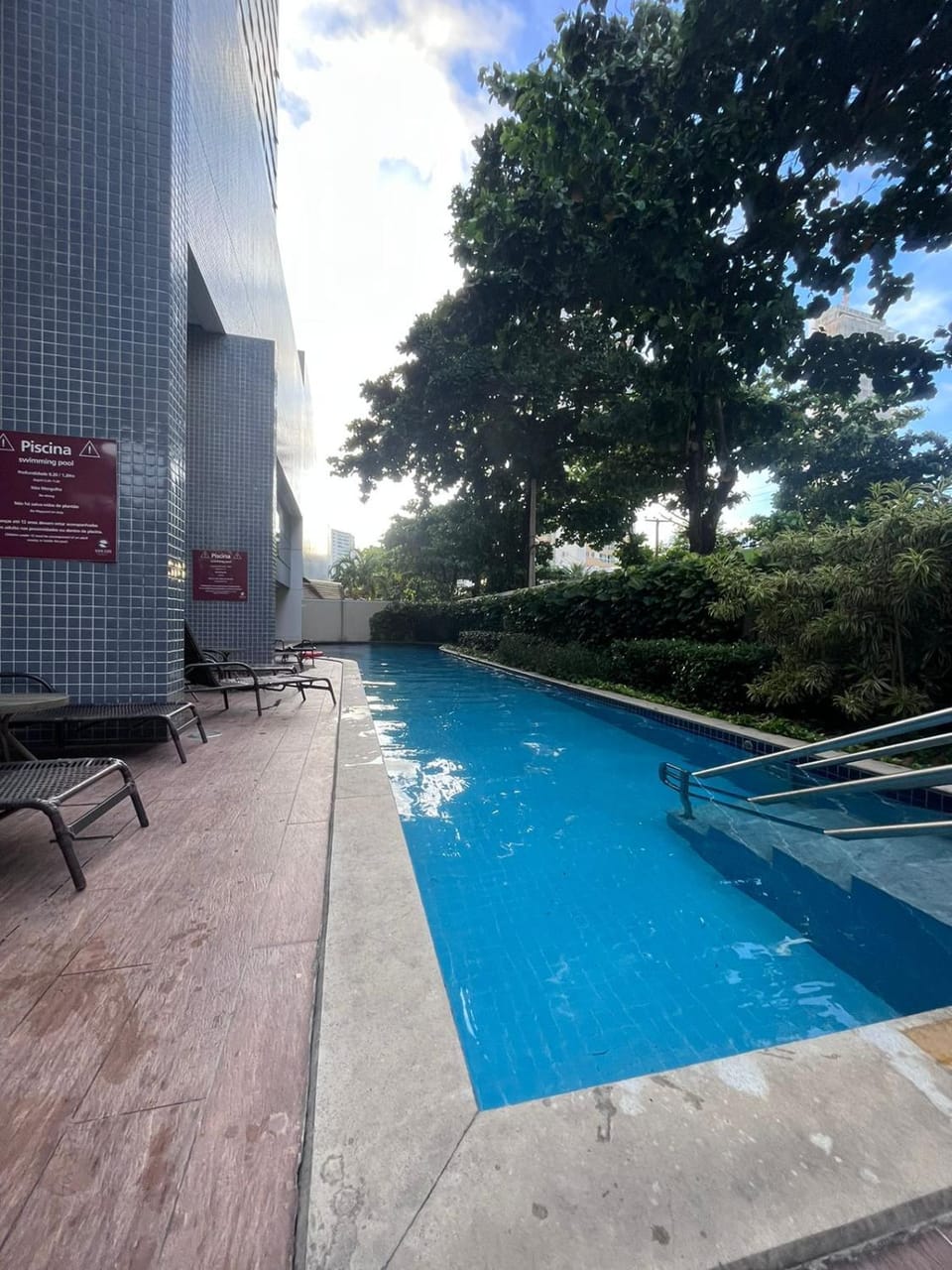 Pool view, sunbed