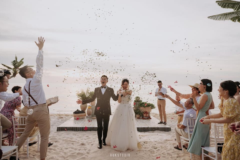 People, Natural landscape, Beach, Guests, group of guests, wedding