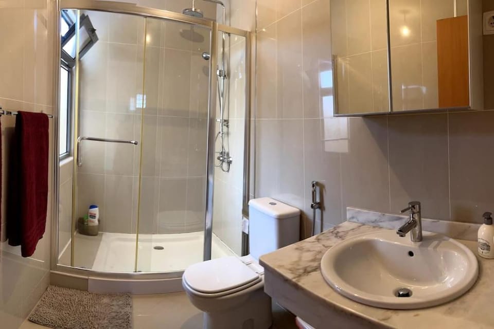 Shower, Toilet, towels