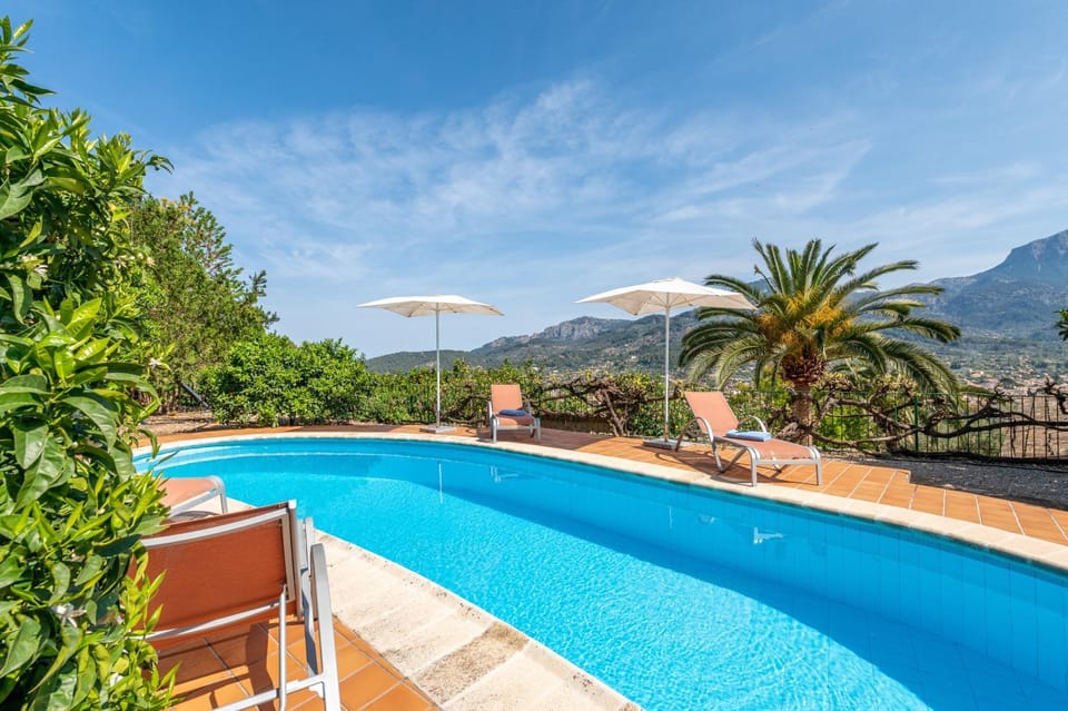 Property building, Living room, Swimming pool