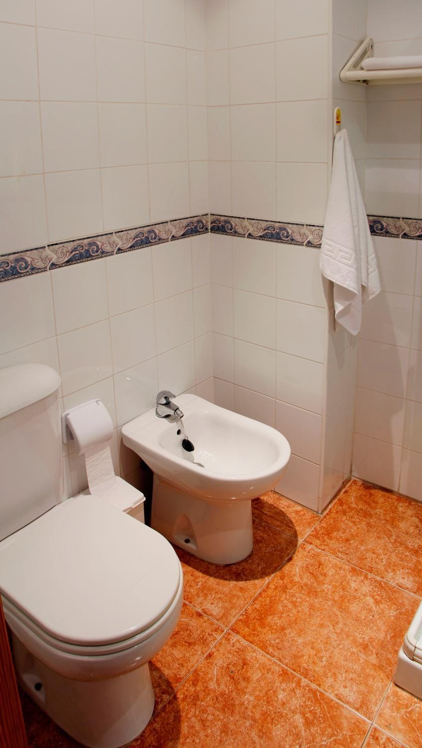 Toilet, Bathroom, bidet, towels