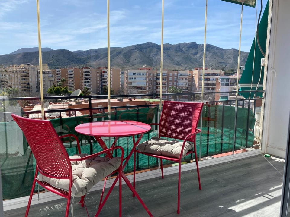 Property building, Natural landscape, View (from property/room), Balcony/Terrace, Dining area, Mountain view