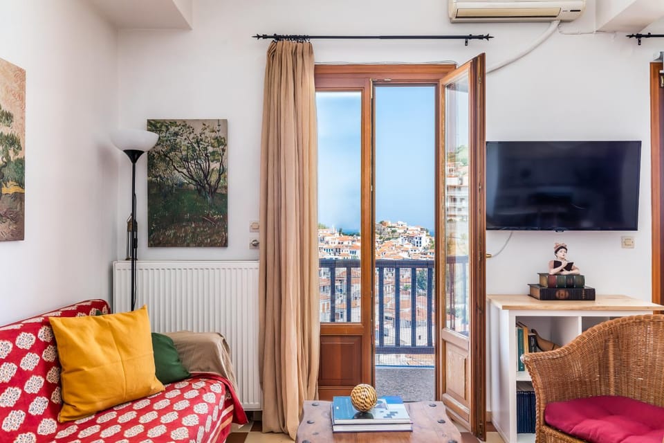 TV and multimedia, Balcony/Terrace, Living room, Seating area, Sea view