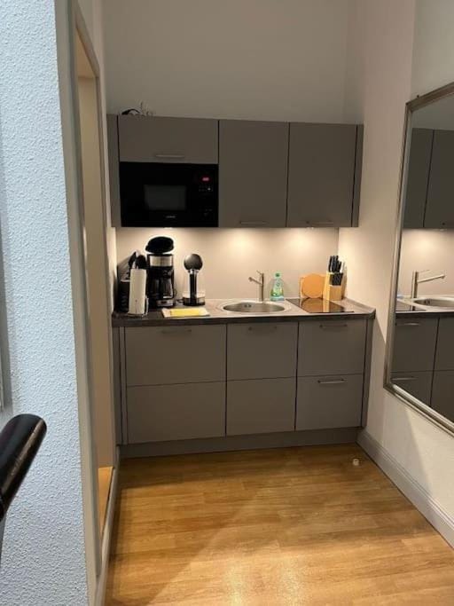 Kitchen or kitchenette, minibar, stove, toaster