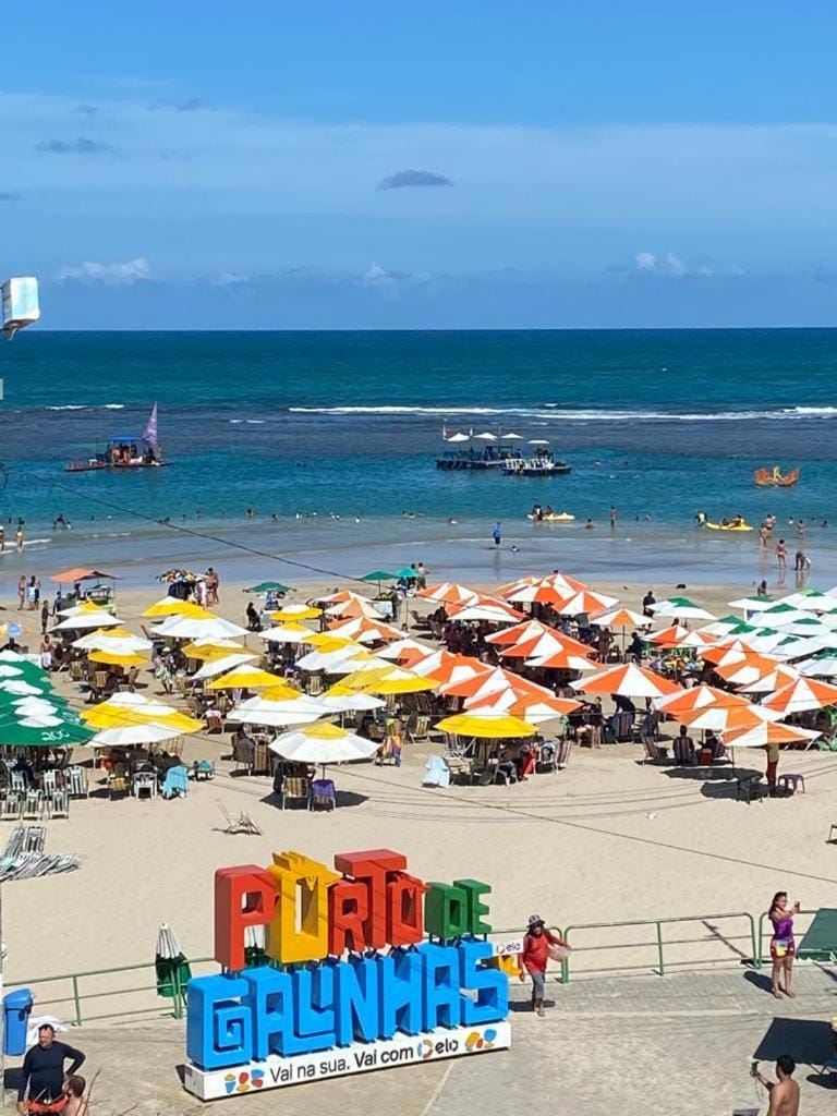 Flat beira mar com varanda em Porto de Galinhas Apartment in Ipojuca
