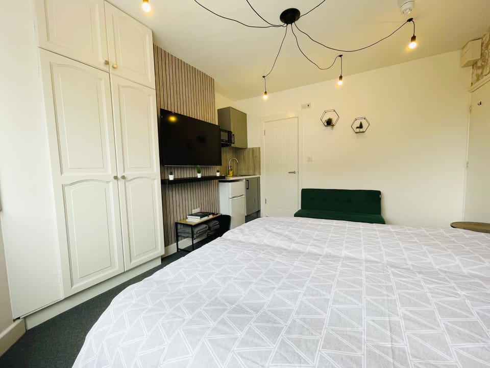 Bed, Kitchen or kitchenette, Photo of the whole room, Bedroom, wardrobe