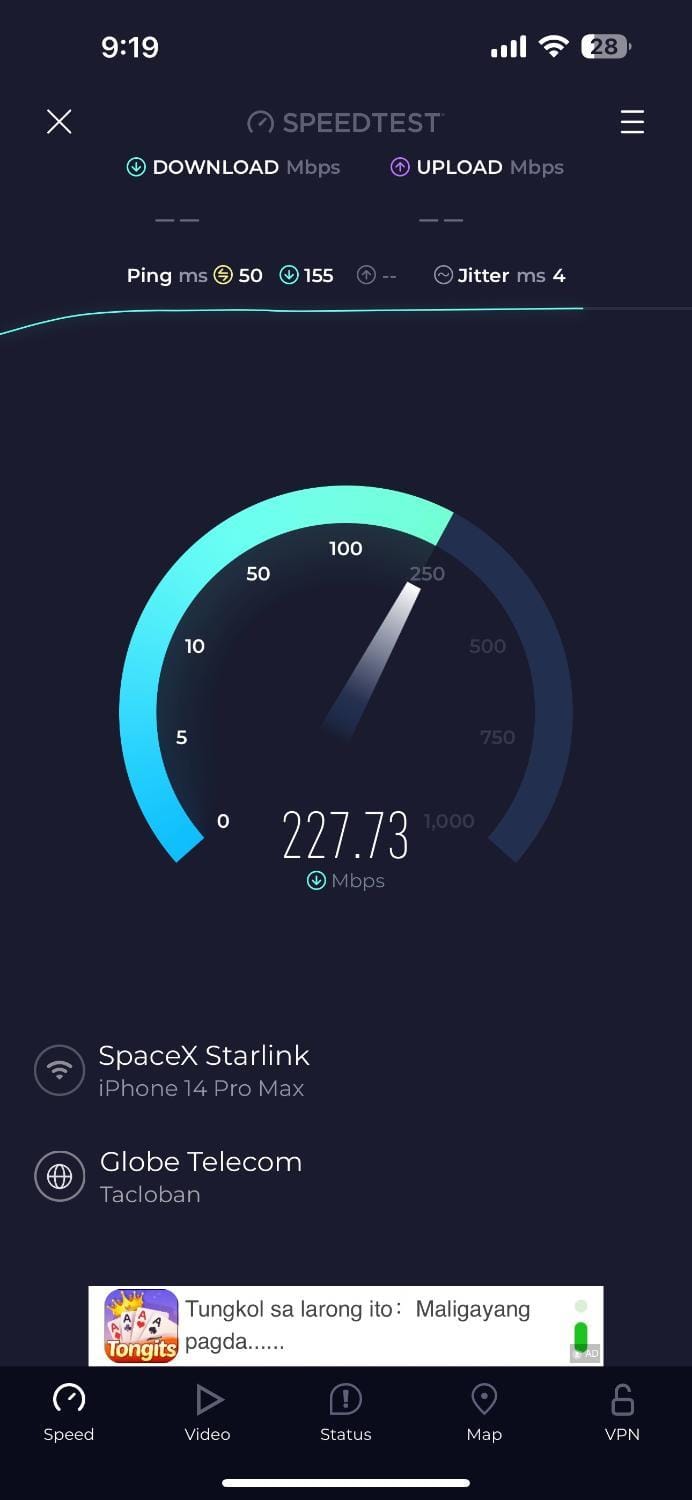 Dining area, internet